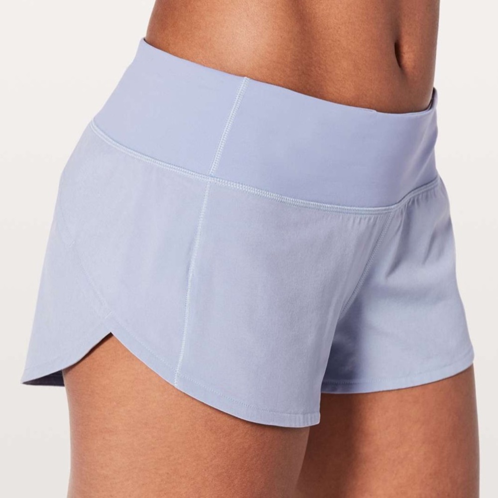 Size 8 lulu lemon speed up shorts in berry mist